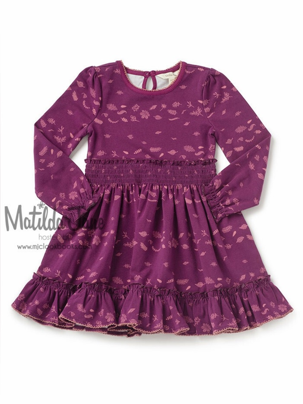 Matilda Jane Girls Choose your own path Apple Cider Dress Size 4 Autumn Fall - Picture 4 of 16